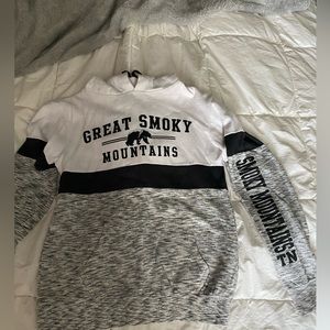 grey smokey mountains hoodie